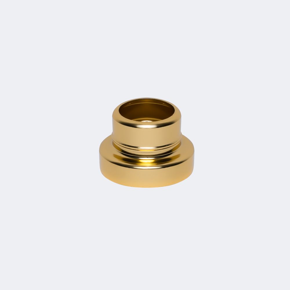 Collar step gold - Кольцо металлическое со ступенькой