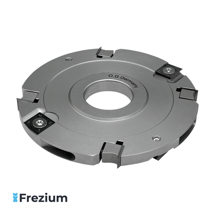 Пазовая насадная фреза со сменными пластинами по дереву "O.G.Germany" (120x32x12 Z4/2+2)