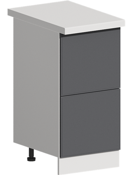 Кухня Модуль ШН2Я 400 Ликата / Графит Софт