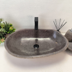 Каменная раковина из речного камня RS-63499 (66*42*16) 0124