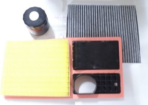 Комплект фильтров Volkswagen Polo 2010-2014 г. Rapid 2012-2017 г. (воздуш. + масл.+ салон.) (Carville Racing)