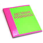 Тетрадь предметная "Neon party. Обществознание", А5, 48 л, клетка, скрепка, мел. картон, выб. лак.