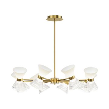 SL2004.303.16 Светильник подвесной ST-Luce латунь/прозрачный, белый, латунь G9 LED 16*5W SPIRIT