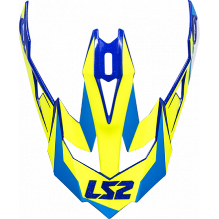 LS2 Козырек для кроссового шлема MX470 SUBVERTER NIMBLE сине-жёлто-голубой
