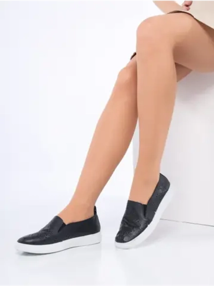 Мокасины летние с перфорацией