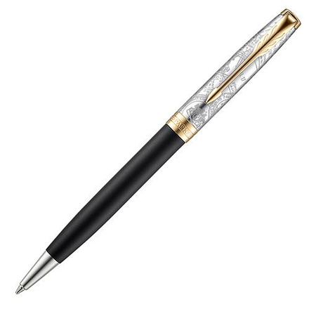 Шариковая ручка Parker Sonnet Reflection Black with Gold Trim