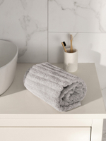 Полотенце махровое DeNASTIA Узкая Волна 500gsm 50x90 100% хлопок, серый