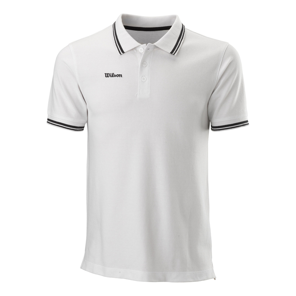Мужское теннисное поло Wilson Polo Men - White, Grey
