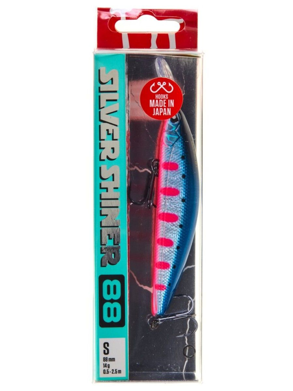 Воблер для рыбалки Lucky John Pro Series Silver Shiner S 8.8 см, тонущий, 107