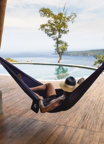 Гамак  двухместный Ticket to the Moon Original Hammock Navy Blue/Purple