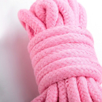 Розовая мягкая веревка для бондажа - 5 метров (Цвет: розовый)