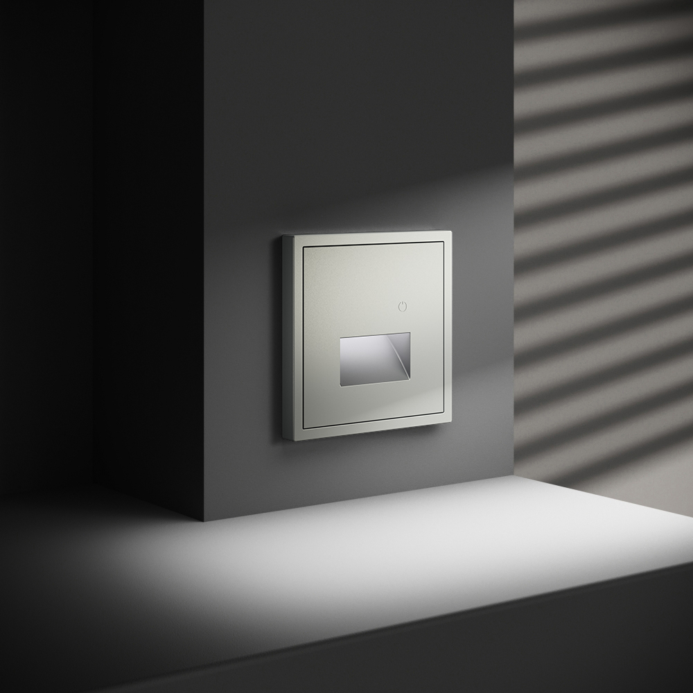 Подсветка светодиодная встраиваемая VOLTUM S70 с датчиком, (сталь)