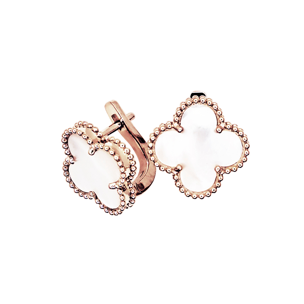 Серьги VAN CLEEF золото 585 пробы