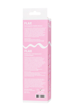 Рельефный вибратор с клиторальной стимуляцией Flovetta FLAX, силикон, голубой, 17,5 см