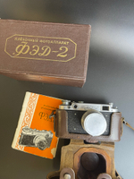 Фотоаппарат "ФЭД-2" с объективом "Индустар" в оригинальном кофре с коробкой , металл, стекло, кожа, Харьковский машиностроительный завод им. Дзержинского (ФЭД), СССР, 1961-1979 гг.