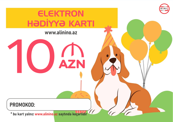 Elektron hədiyyə kartı 10 AZN
