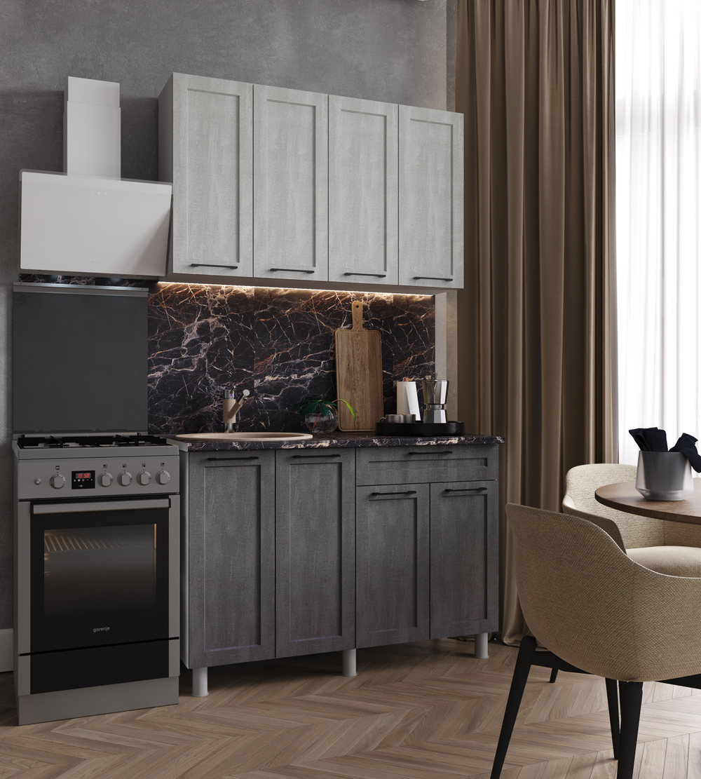 Кухня КАЛЬЯРИ готовое решение 1,2м