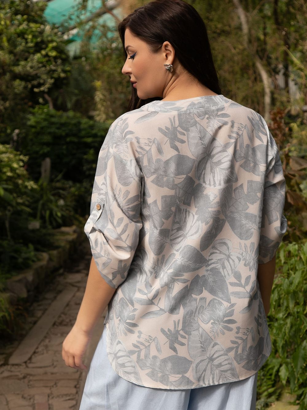 Блуза Блунди (бежево-серая) Б15527-4М LT Collection