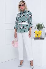 БЛУЗКА БАЦЦАНО (ОЛИВА) Bellovera (Акция)