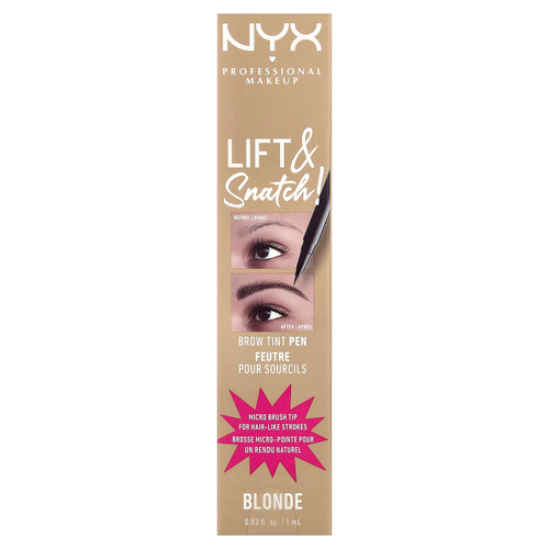 NYX Professional Makeup, Поднимите и бросьте! карандаш для бровей, оттенок 01 блонд, 1 мл (0,03 жидк. унции)