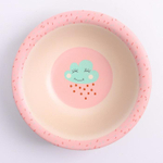 4770805 Набор бамбуковой посуды «Облачко», 5 предметов: тарелка, миска, стакан, вилка, ложка