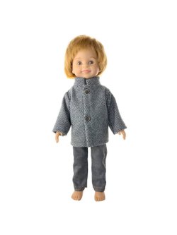 Пальто для мальчика, водолазка, джинсы для кукол Paola Reina 32 см (992)
