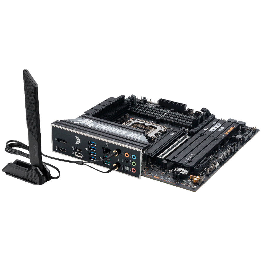 ASUS Main Board Desktop Intel B860 Chipset 4 x DIMM slots, max. 256GB, DDR5 1 x PCIe 5.0 x16 slot 1 x DisplayPort1 x HDMI port 1 x Wi-Fi Module 3 x M.2 slots 4 x SATA mATX Form Factor
