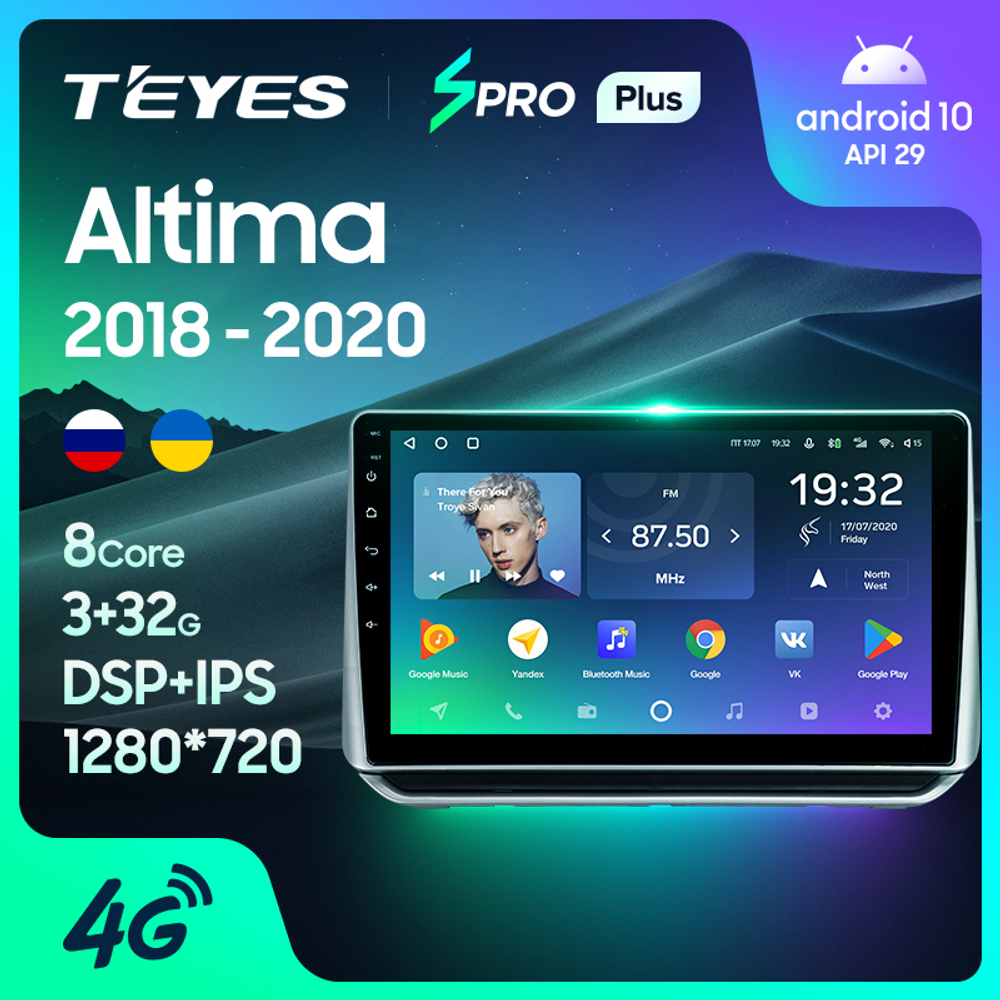 Teyes SPRO Plus 9" для Nissan Altima 2018-2020