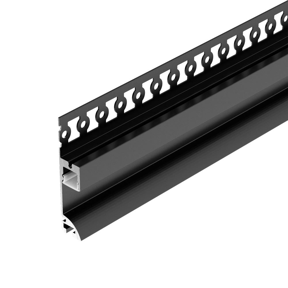 Профиль PLINTUS-FANTOM-L-2000 BLACK (Arlight, Алюминий) 041213