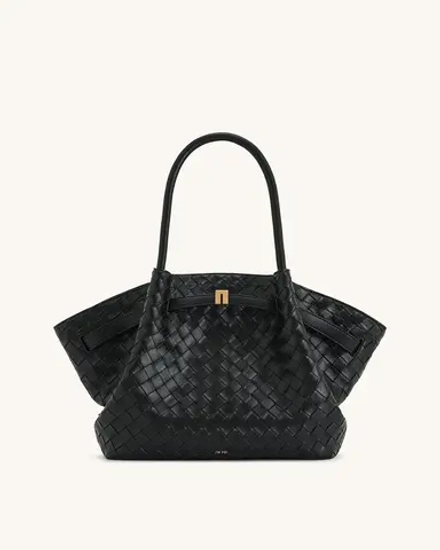 JW PEI Сумка-тоут Hana Medium Weave Texture, черный