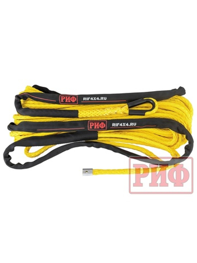 Трос для лебёдки синтетический РИФ 10 мм/26 м, желтый