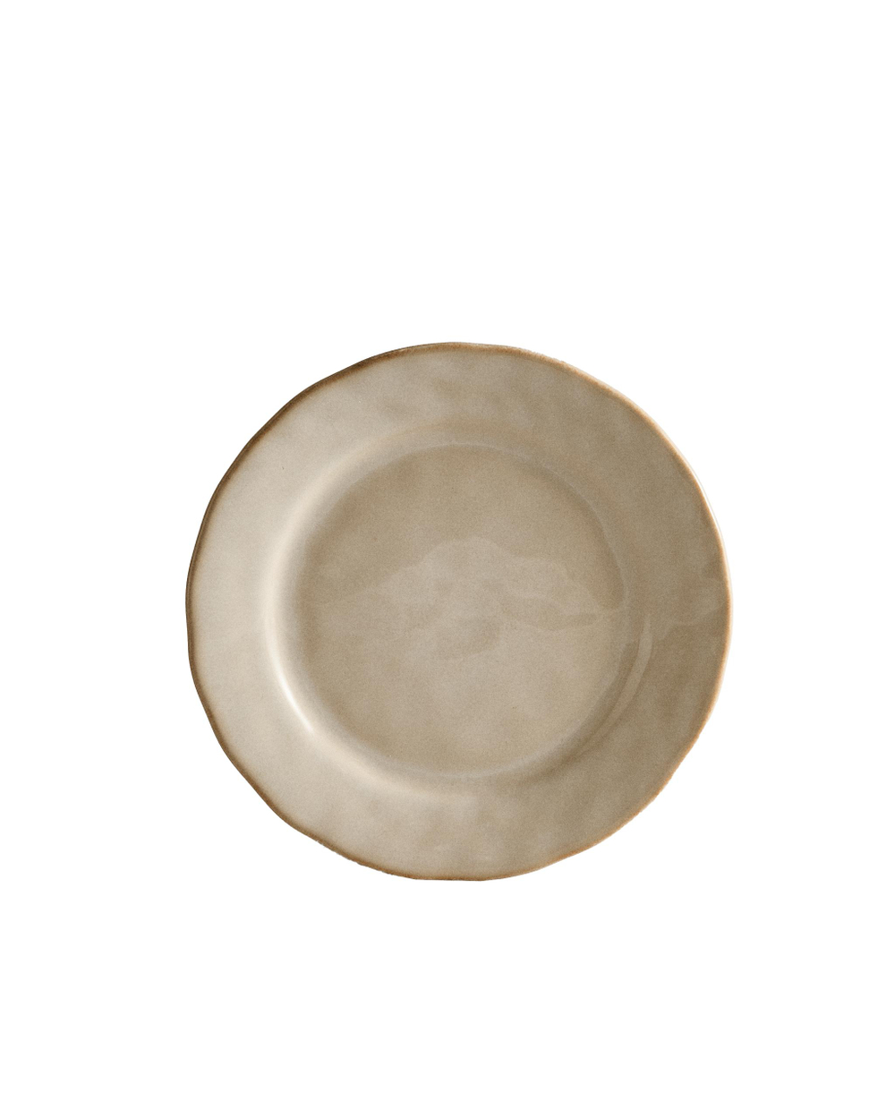 Zara Home тарелка десертная из каменной керамики, цвет кремовый, 22.5 см