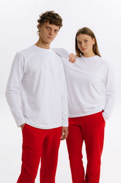 Лонгслив MAZZIKA Unisex CLASSIC, цвет белый