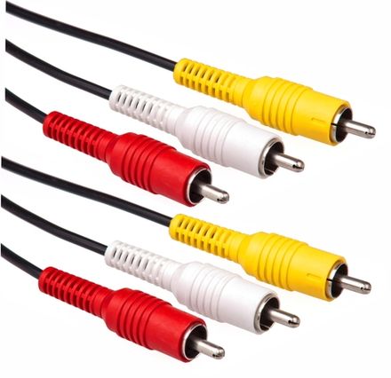 Шнур 3xRCA "шт" - 3xRCA "шт" OD2.6x7.8мм 3.0м