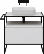 Тумба с раковиной Allen Brau Priority 80 1.31002.WM белый матовый