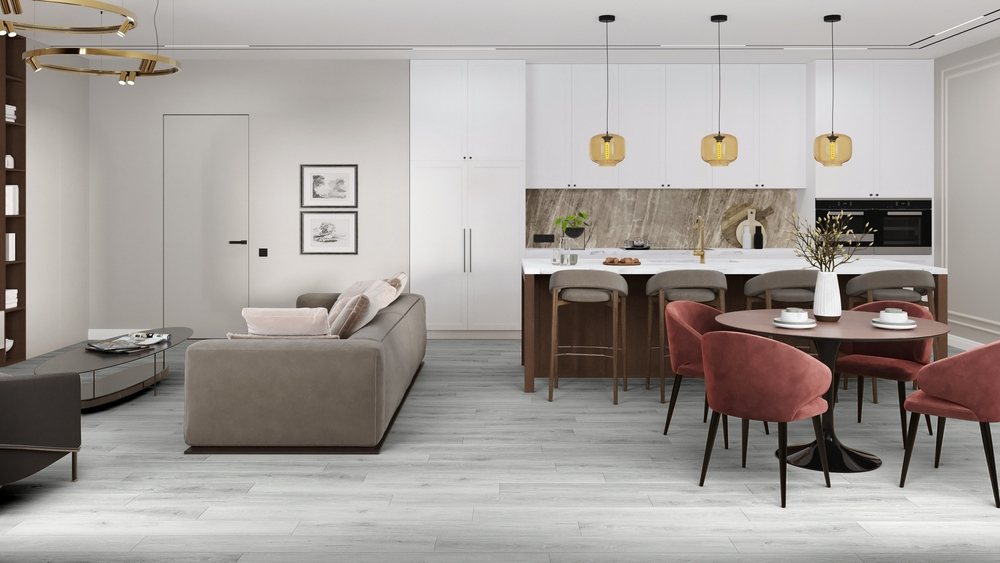 LVT-плитка Damy Floor 1536-2-LVT Дуб Альпийский
