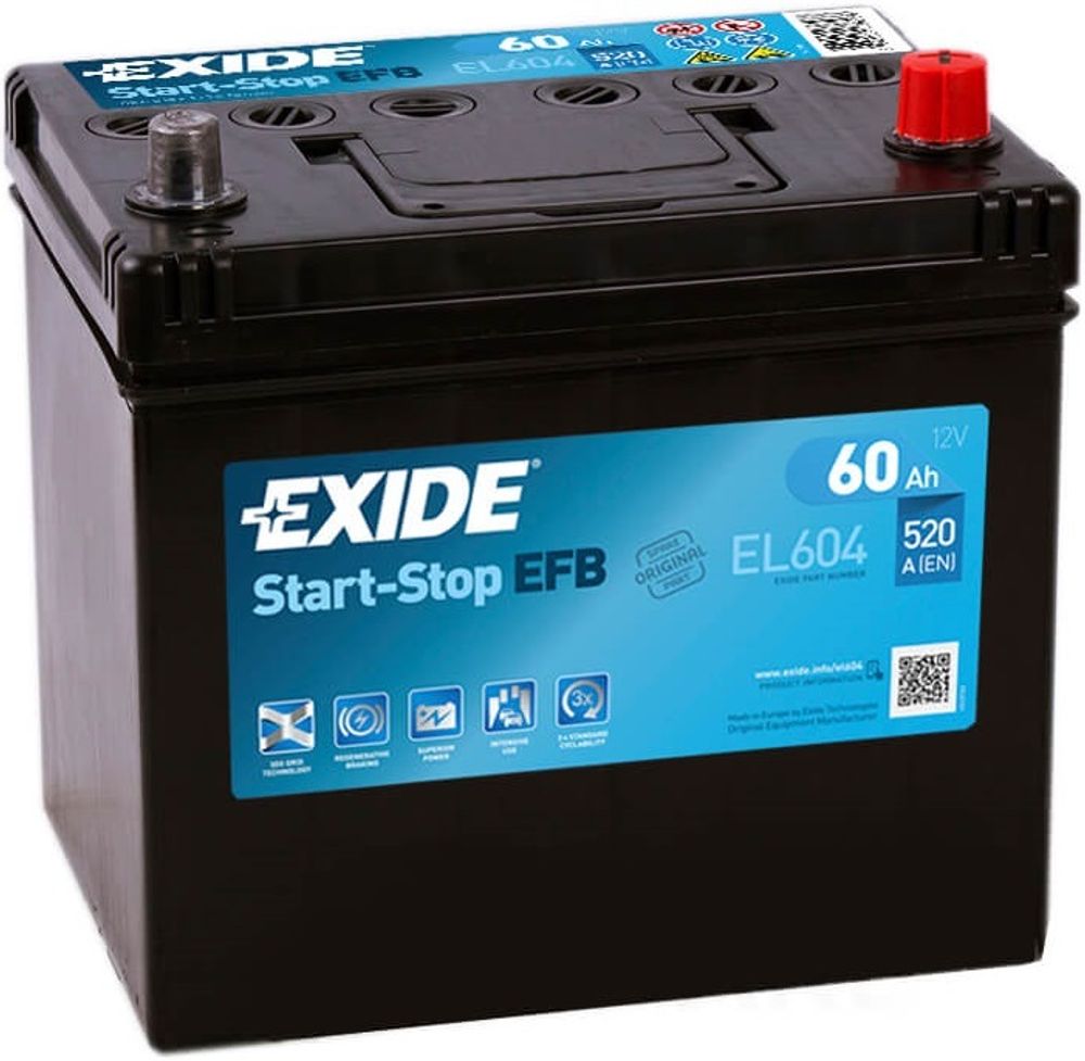 EXIDE EFB Start&amp;Stop 6CT- 60 аккумулятор