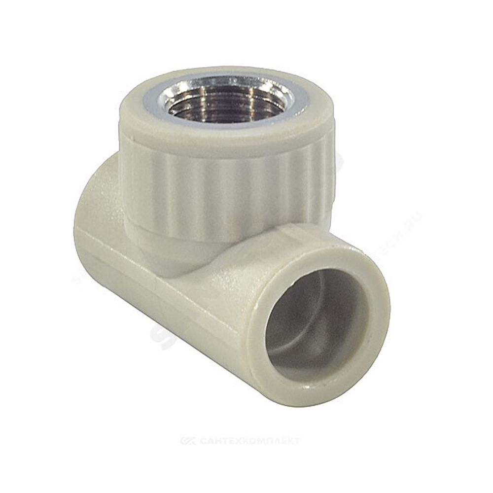 Тройник PP-R комбинированный серый Дн 32х3/4" ВР VALFEX 10127132Г