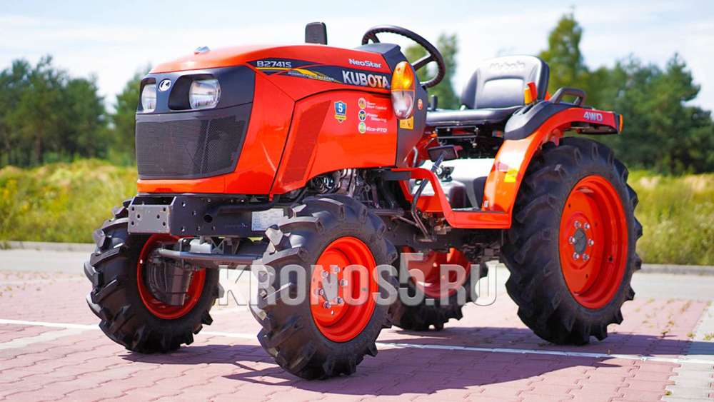 Трактор Kubota | Кубота B2741S 9+3 (Kubota India) STD agri 7.00-12 / 8.3-20 (с ПСМ)