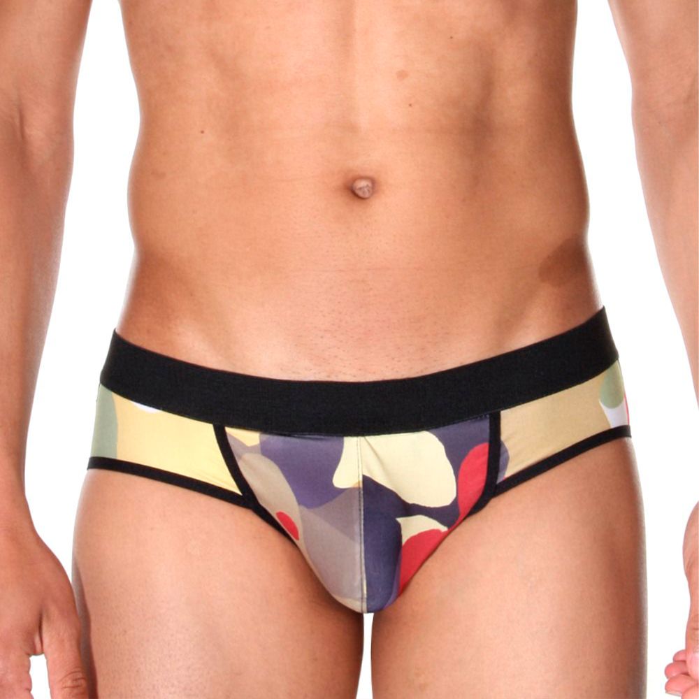 Мужские трусы джоки желтые с принтом Cosmos Colors CP50_PYP