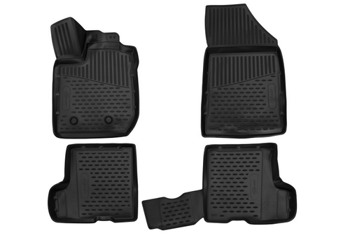 Коврики в салон для LADA Xray, 2015-, (комплект без ящика), 4 шт. (Повышенная устойчивость, повышенная износостойкость) FORMAT.3D5237210K