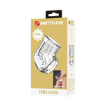 Прозрачная насадка на пенис и мошонку (Цвет: прозрачный)