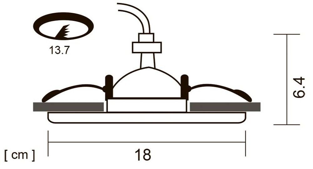 Точечный встраиваемый светильник Arte Lamp
