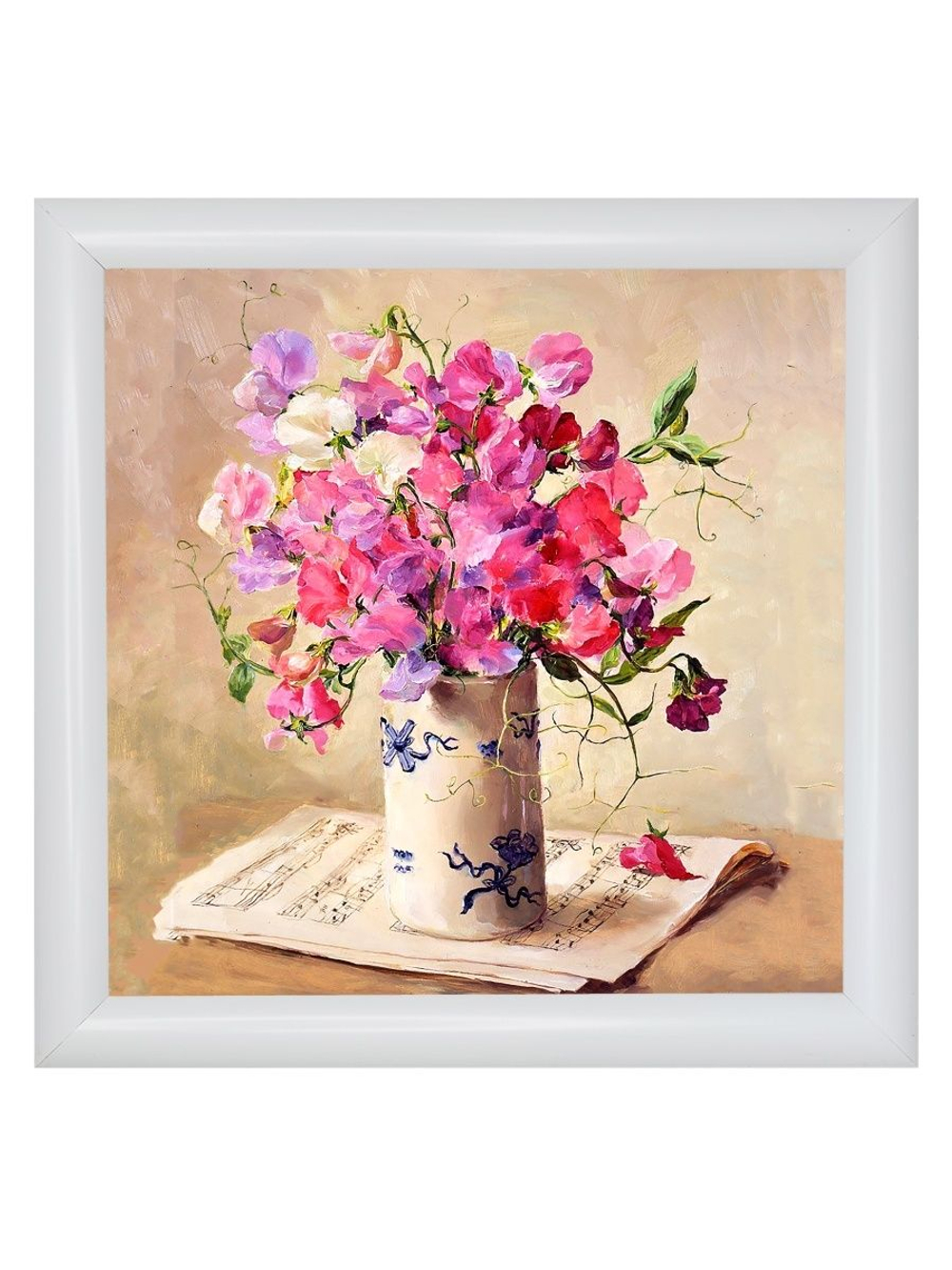 Картина на стену для интерьера на холсте в раме 23*23 см