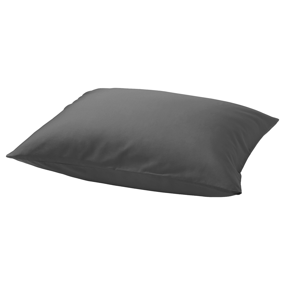 IKEA NATTJASMIN  (ИКЕА НАТТЙАСМИН)  -  Наволочка, темно-серая, 50x60 см