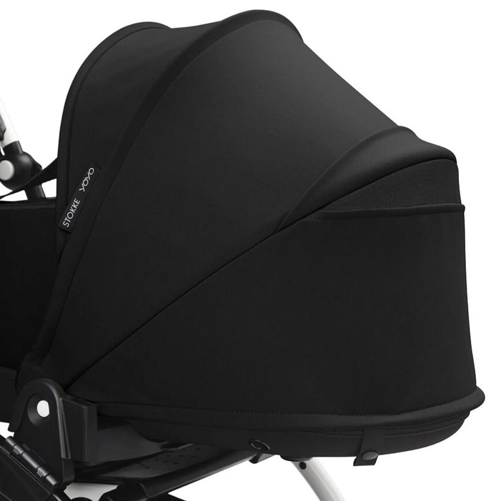 Коляска для новорожденных Stokke YOYO3 Newborn Shell 0+ рама белая White Black