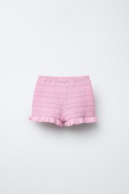 ZARA ШОРТЫ-БЕРМУДЫ, РОЗОВЫЙ