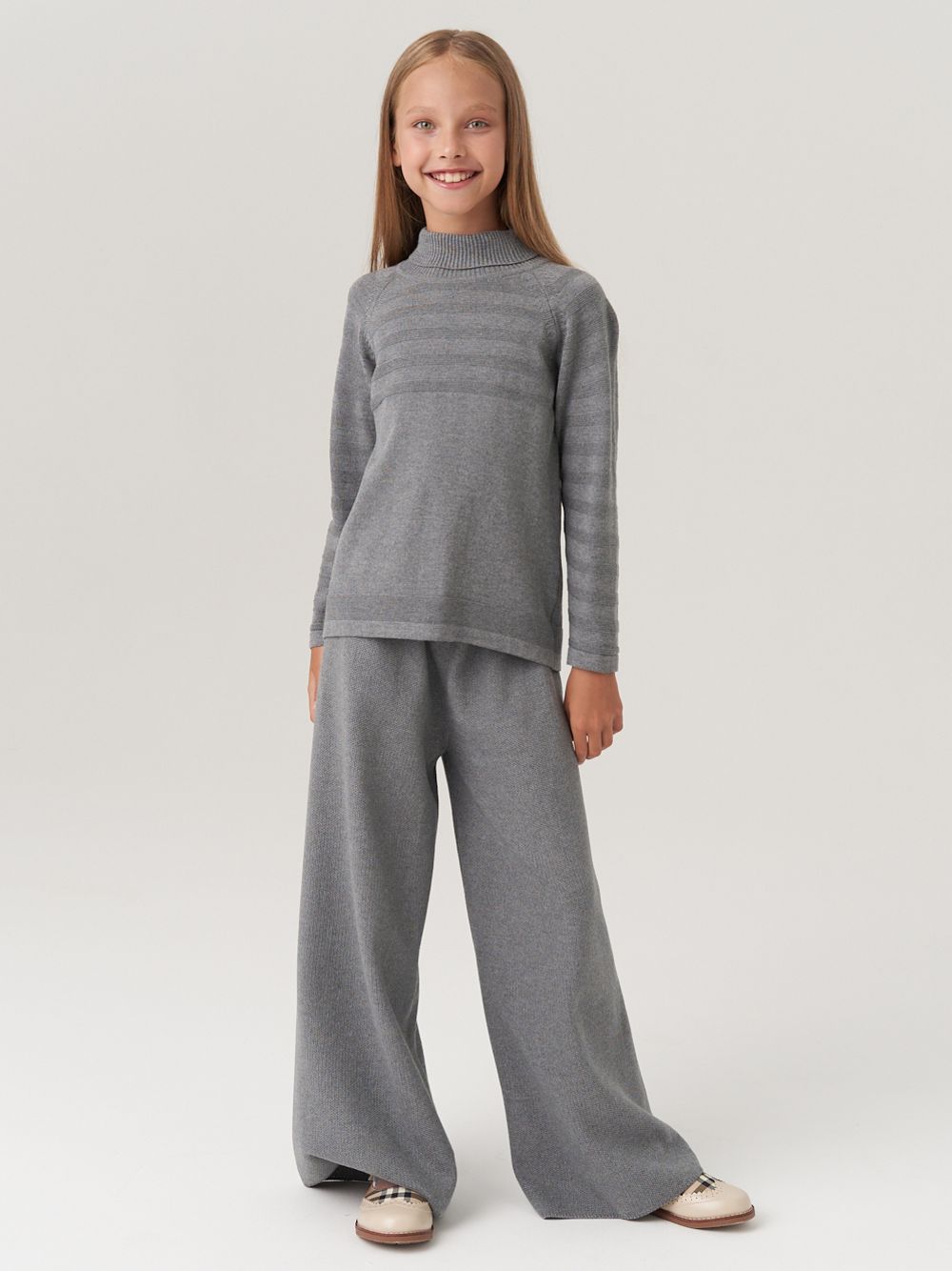 Водолазка в школу для девочки AT743  серый