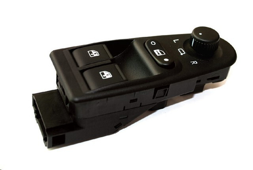 Кнопка стеклоподъем. /1118/ блок на 2 стеклоп.+блокировка дверей+джойстик зеркал  ЛЮКС  (АВАР)