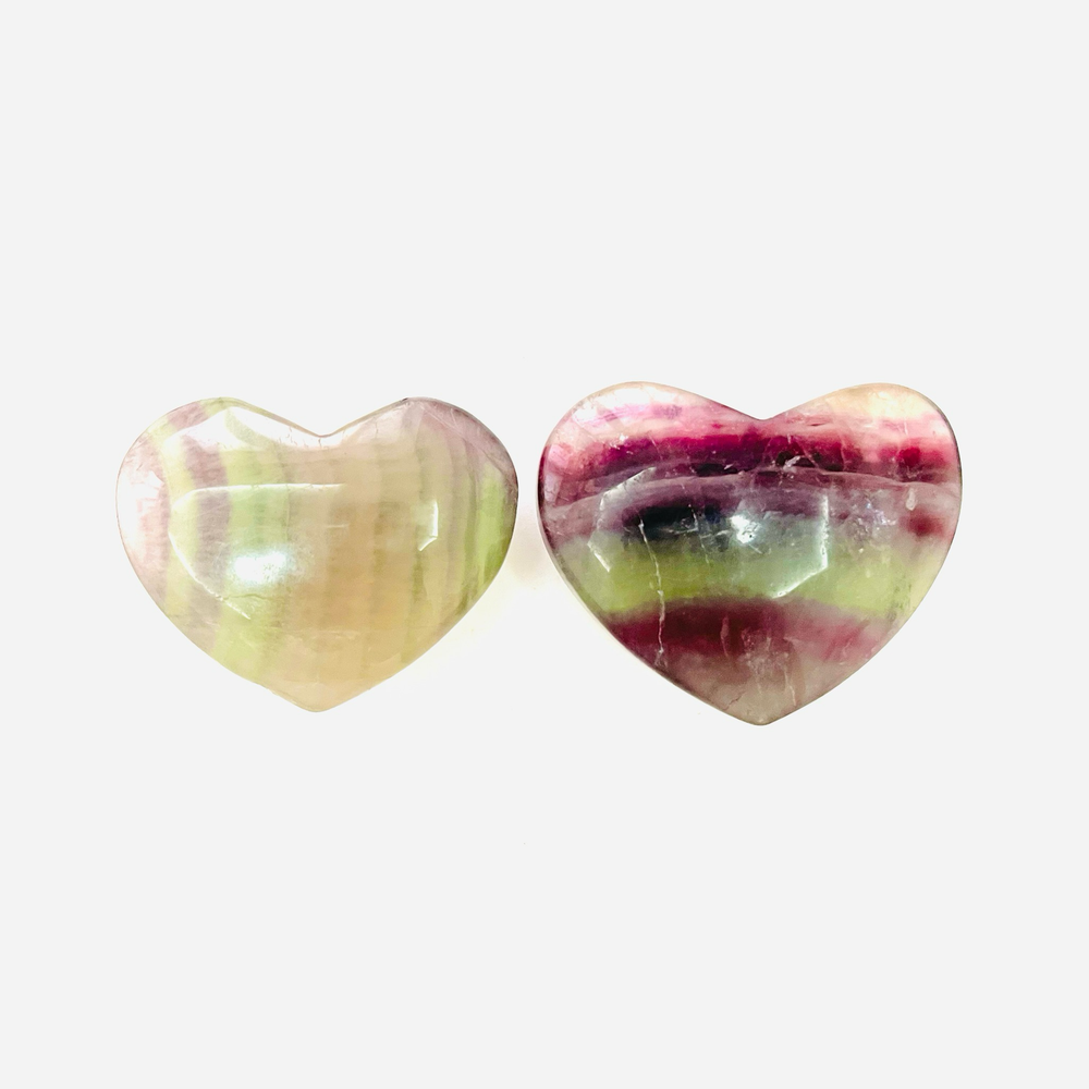 Сердце флюорит, 1 шт (58-70 гр)